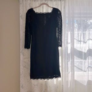 Adrianna Pepell navy lace mini